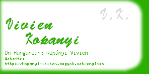 vivien kopanyi business card